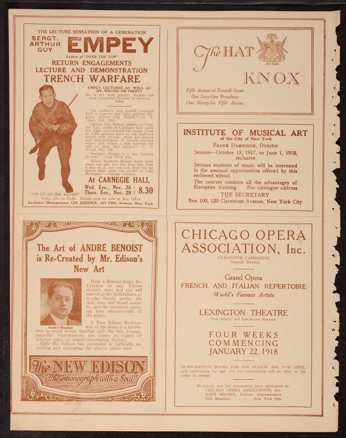 Home Symphony Concert: New York Philharmonic, November 21, 1917, program page 2