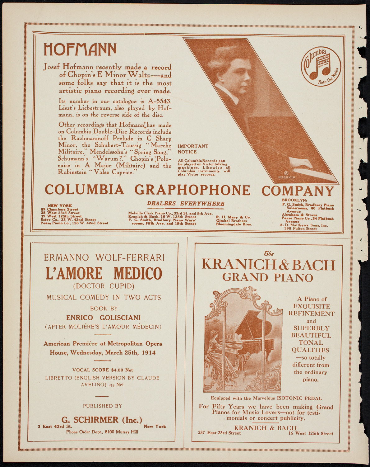 Graduation: Columbia University College of Pharmacy, May 14, 1914, program page 6