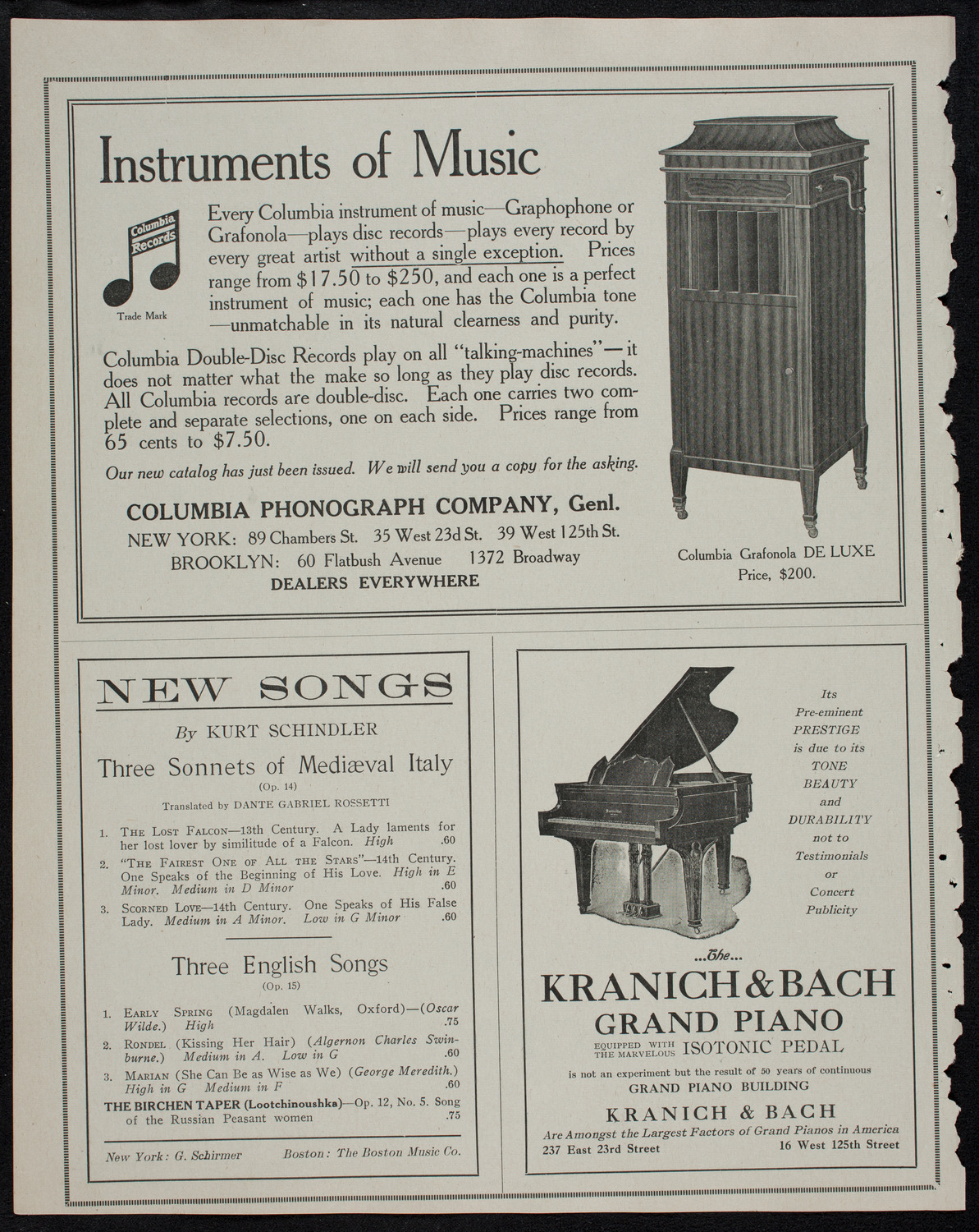Elmendorf Lecture: The Great Southwest, October 27, 1912, program page 6