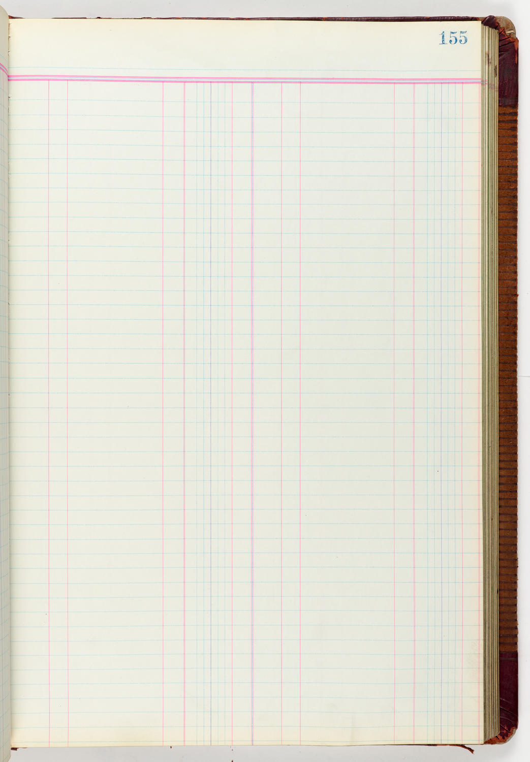 Music Hall Accounting Ledger Journal, volume 6, page 155