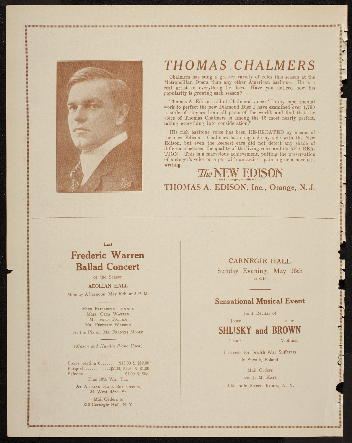 Mecca Temple Ceremonial Session, April 28, 1920, program page 2