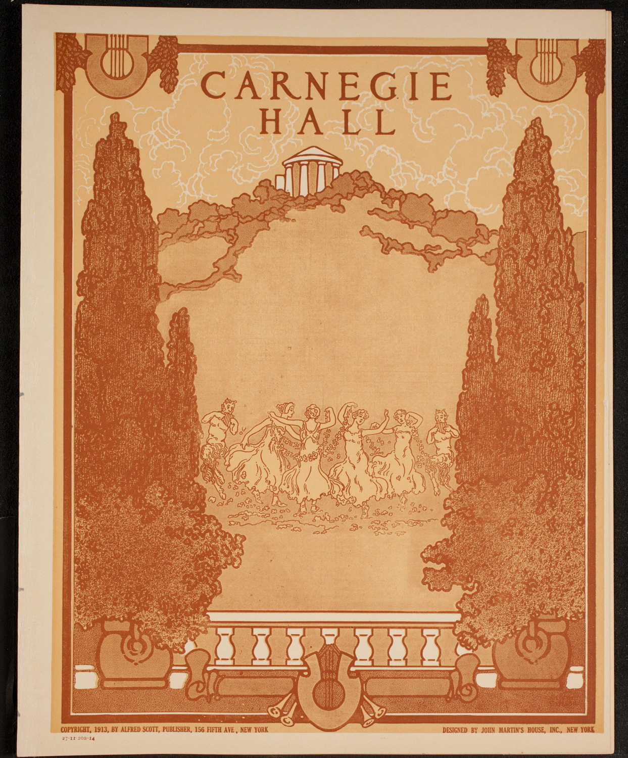 New York Philharmonic, November 20, 1914, program page 1