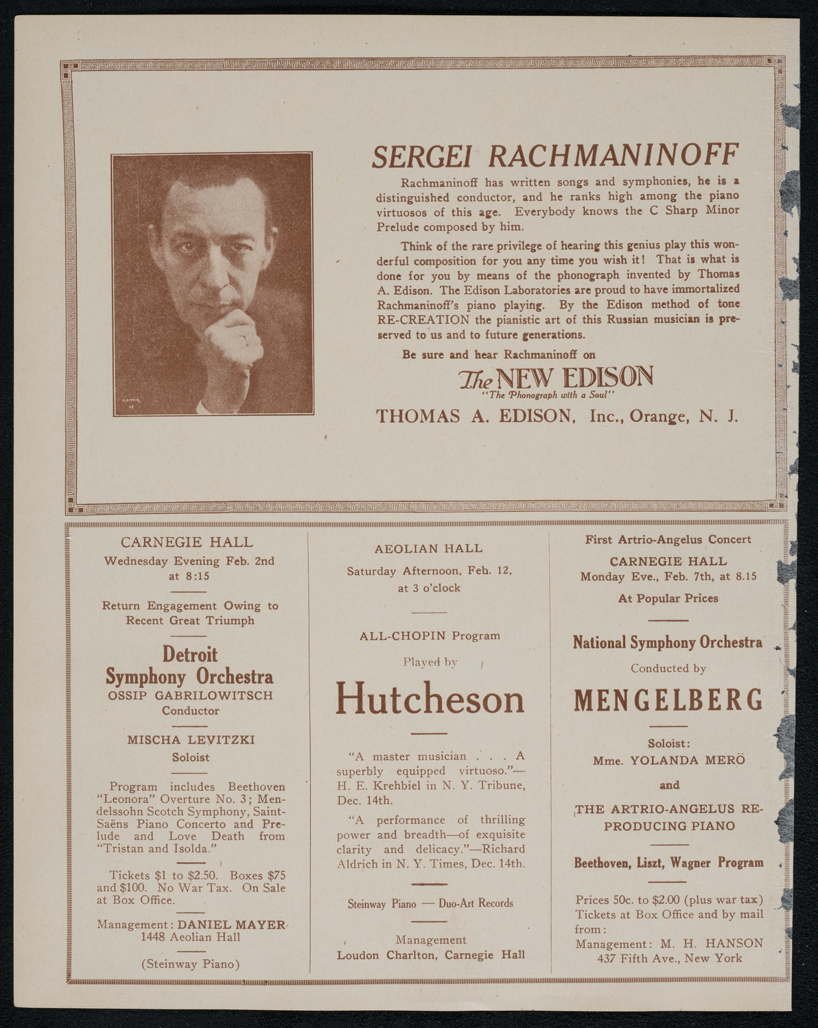 Symphony Concert for Young People, January 29, 1921, program page 2