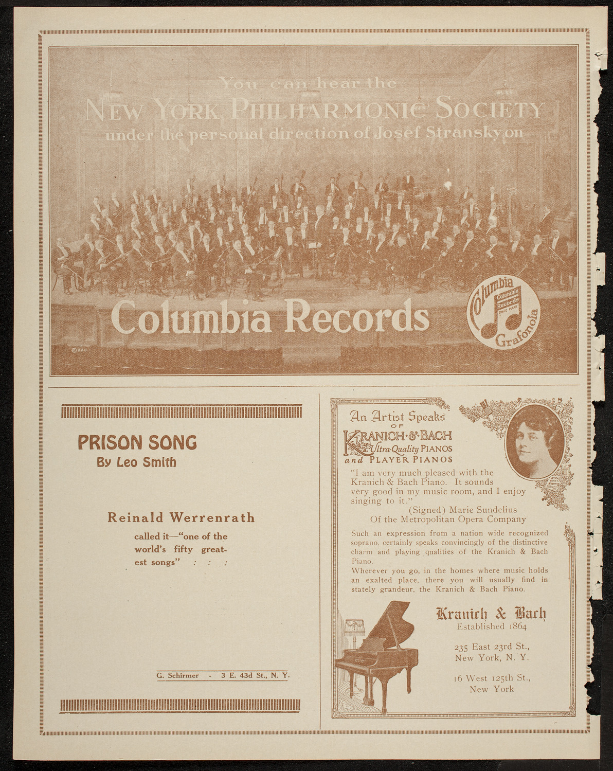 New York Philharmonic, March 5, 1920, program page 6