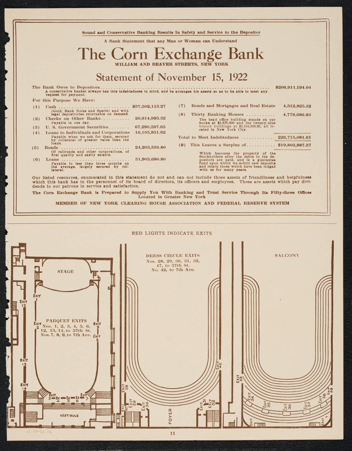 Schola Cantorum of New York, December 20, 1922, program page 11