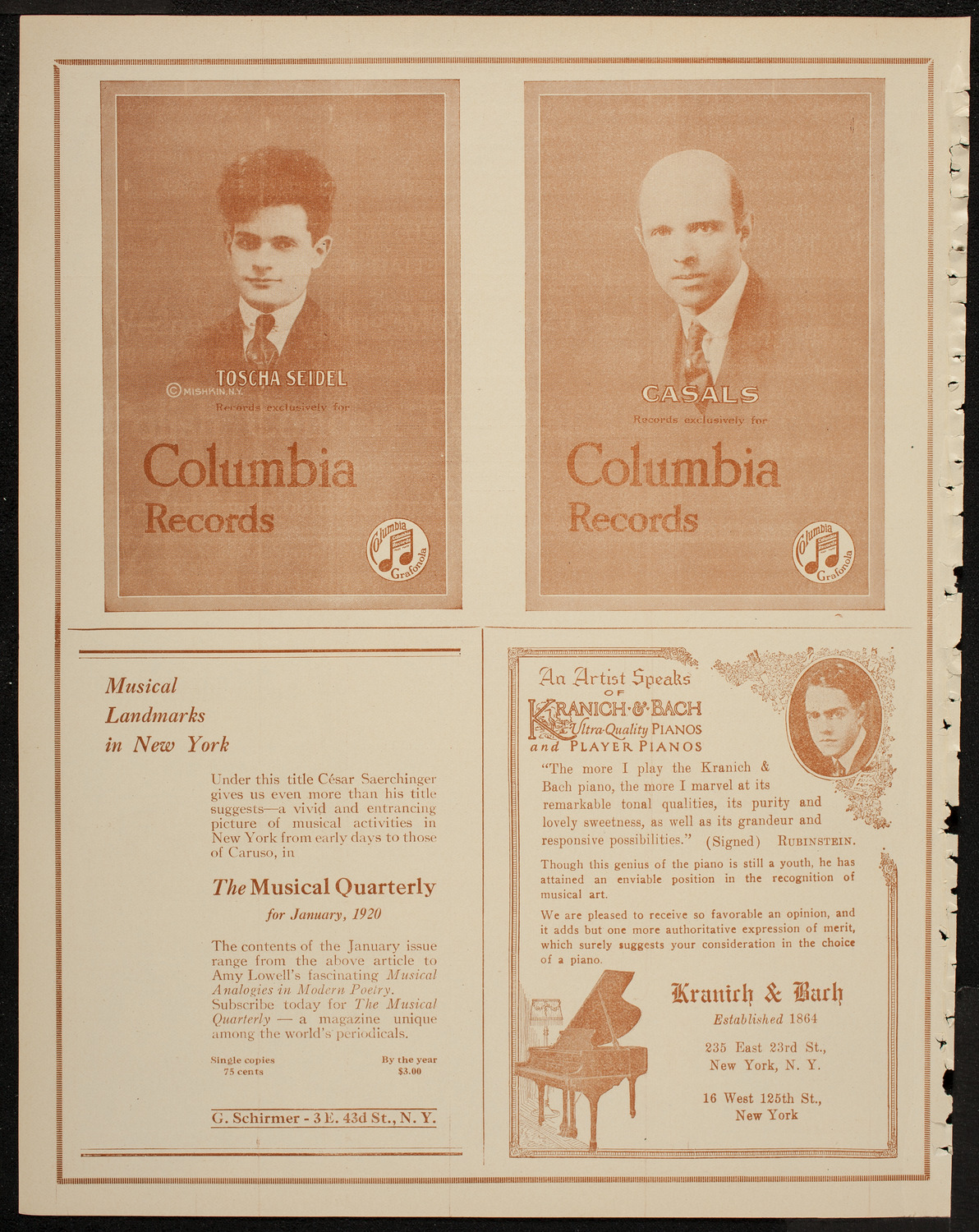 Arnold Volpe and his Symphony Orchestra, May 1, 1920, program page 6