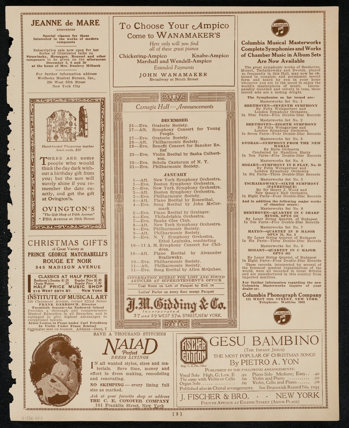 Newman Traveltalks: Around the World, December 23, 1924, program page 3