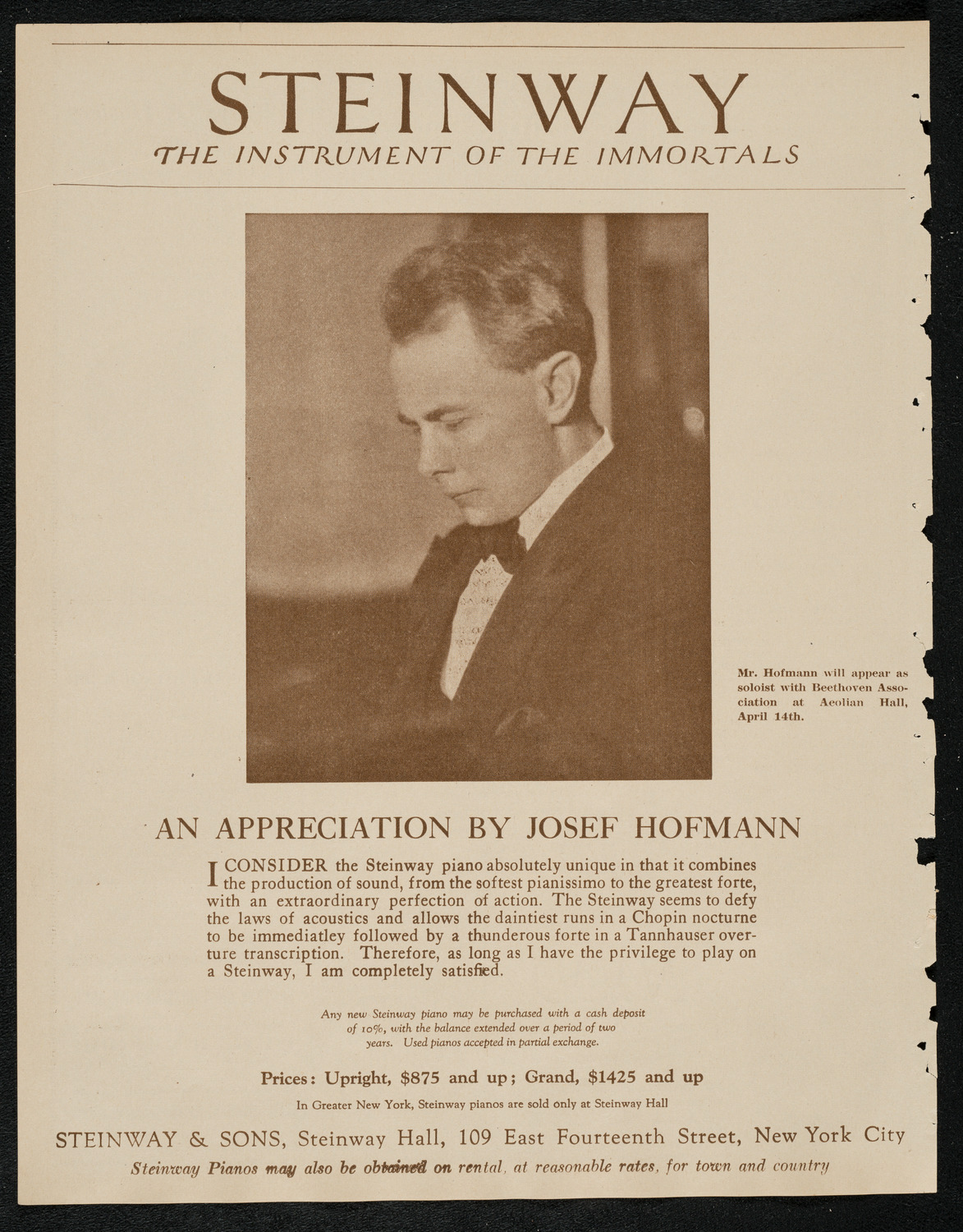 New York Banks' Glee Club, April 8, 1924, program page 4