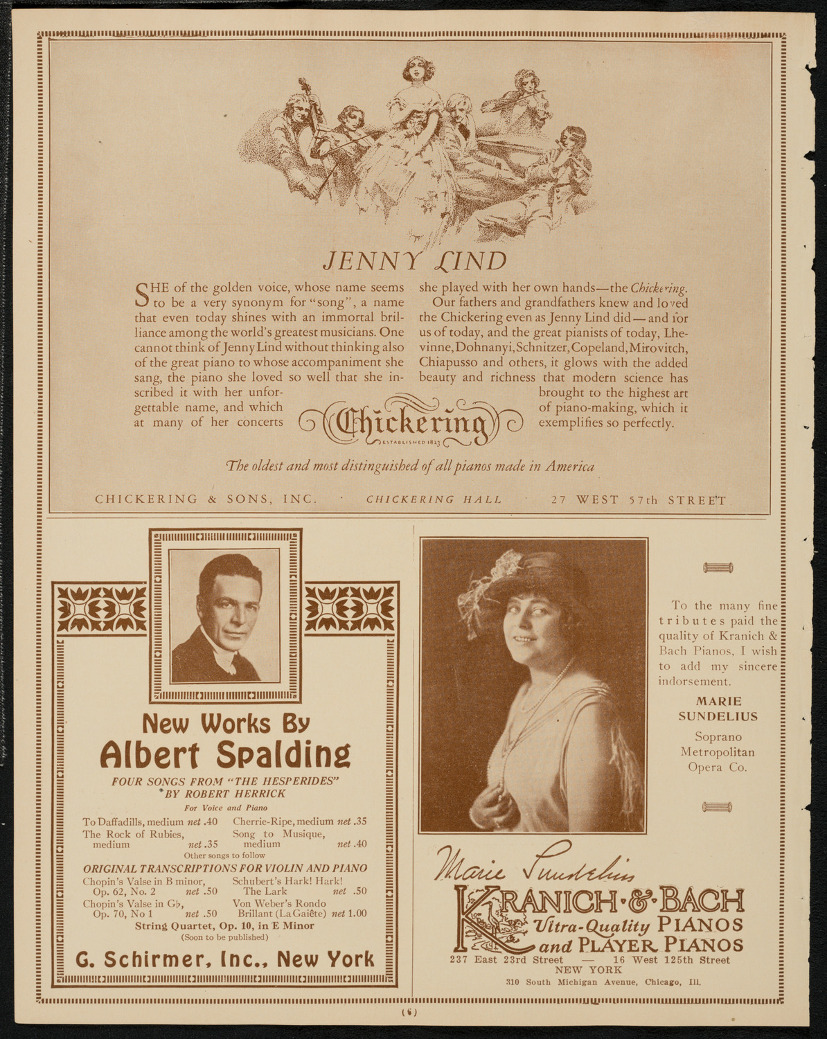 New York Symphony Orchestra, March 12, 1925, program page 6