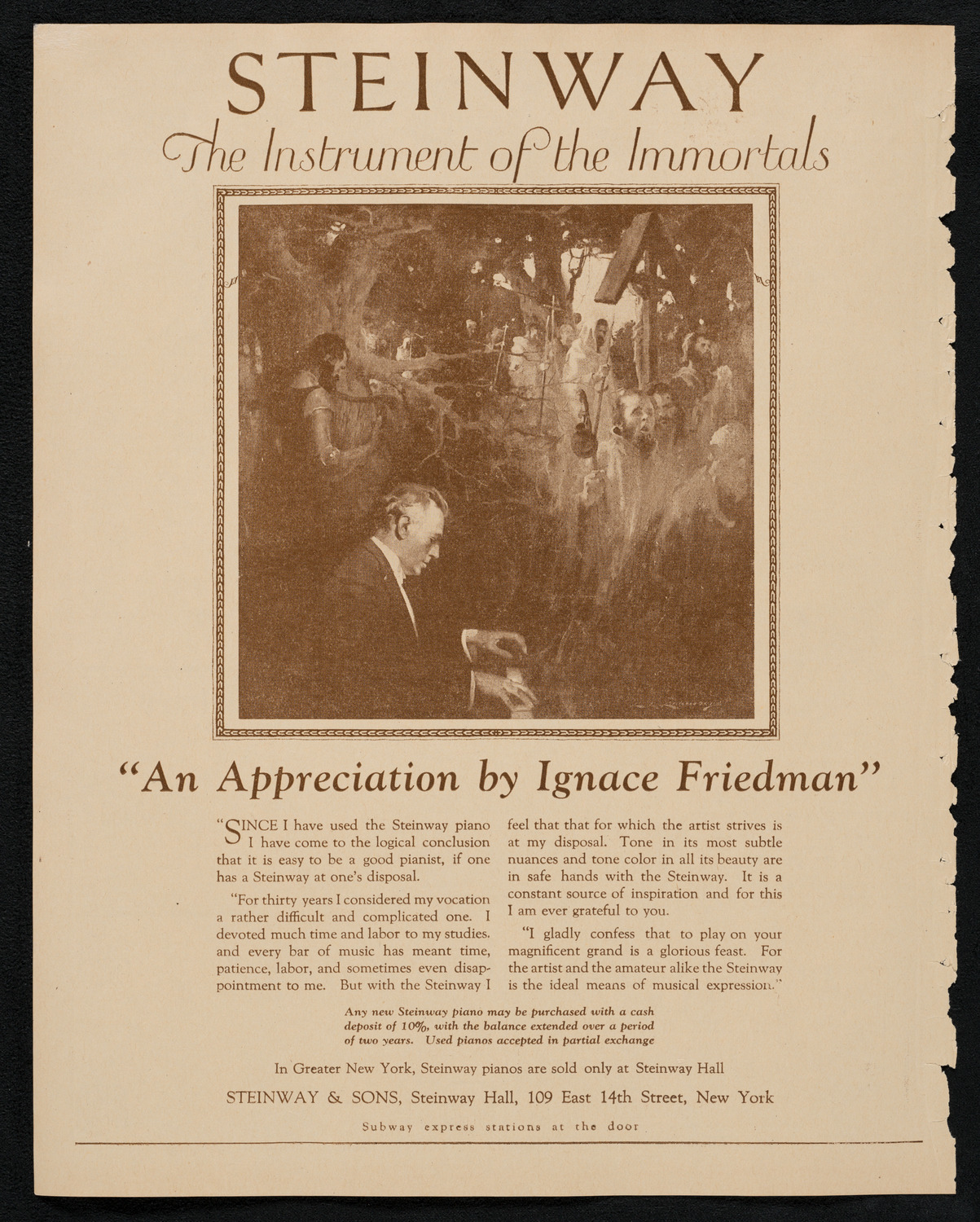 Josef Rosenblatt, Tenor, February 14, 1923, program page 4