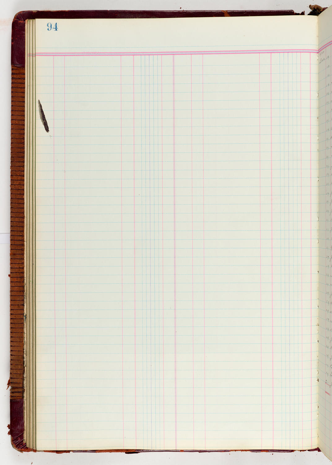 Music Hall Accounting Ledger Journal, volume 6, page 94