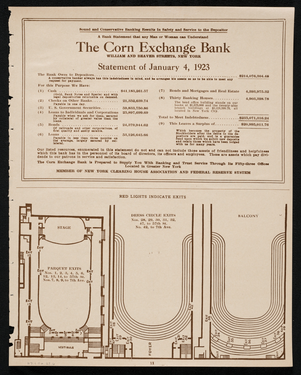 New York Symphony Orchestra, January 11, 1923, program page 11