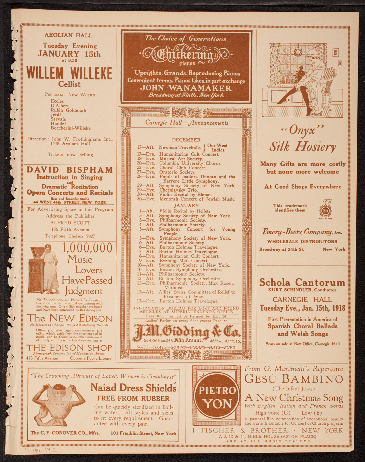 Newman Traveltalks: Our West Indies, December 16, 1917, program page 3