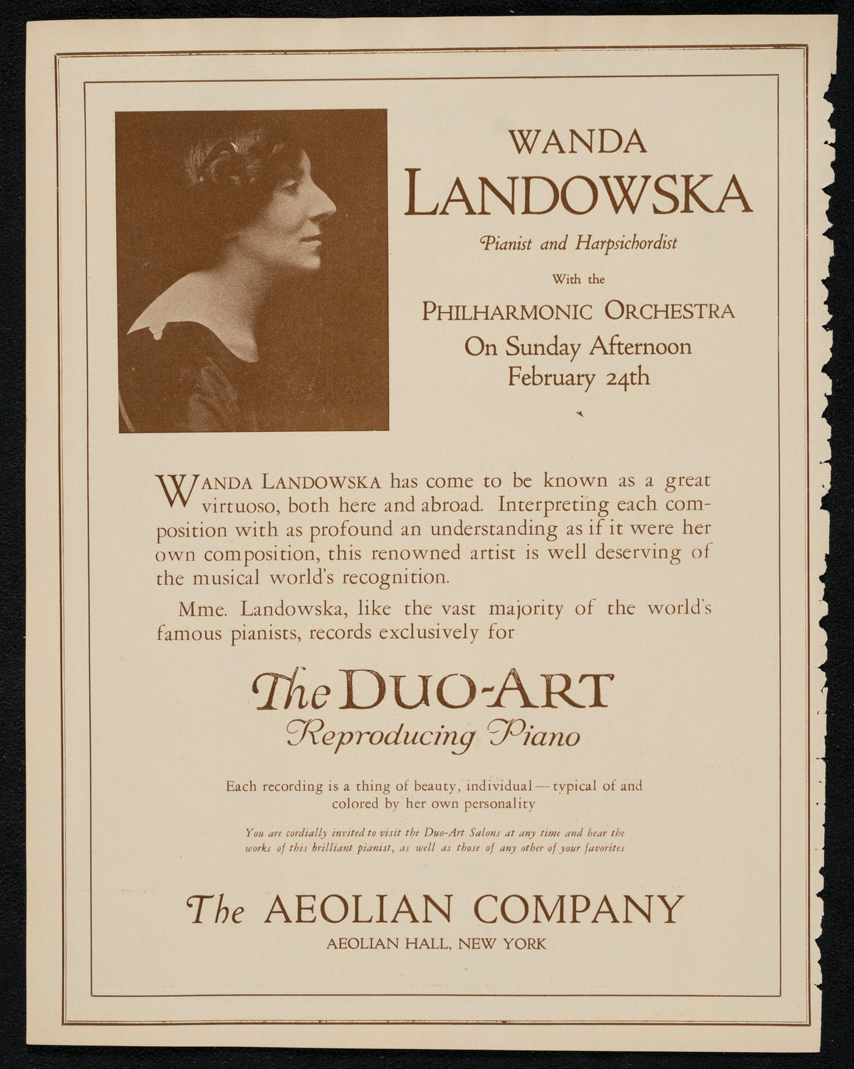 Benefit: Odd Fellows Home, February 24, 1924, program page 2