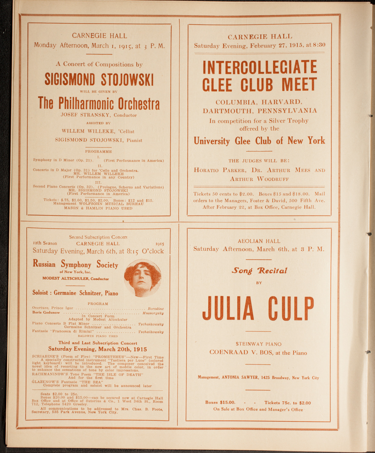 Symphony Concert for Young People, February 27, 1915, program page 10