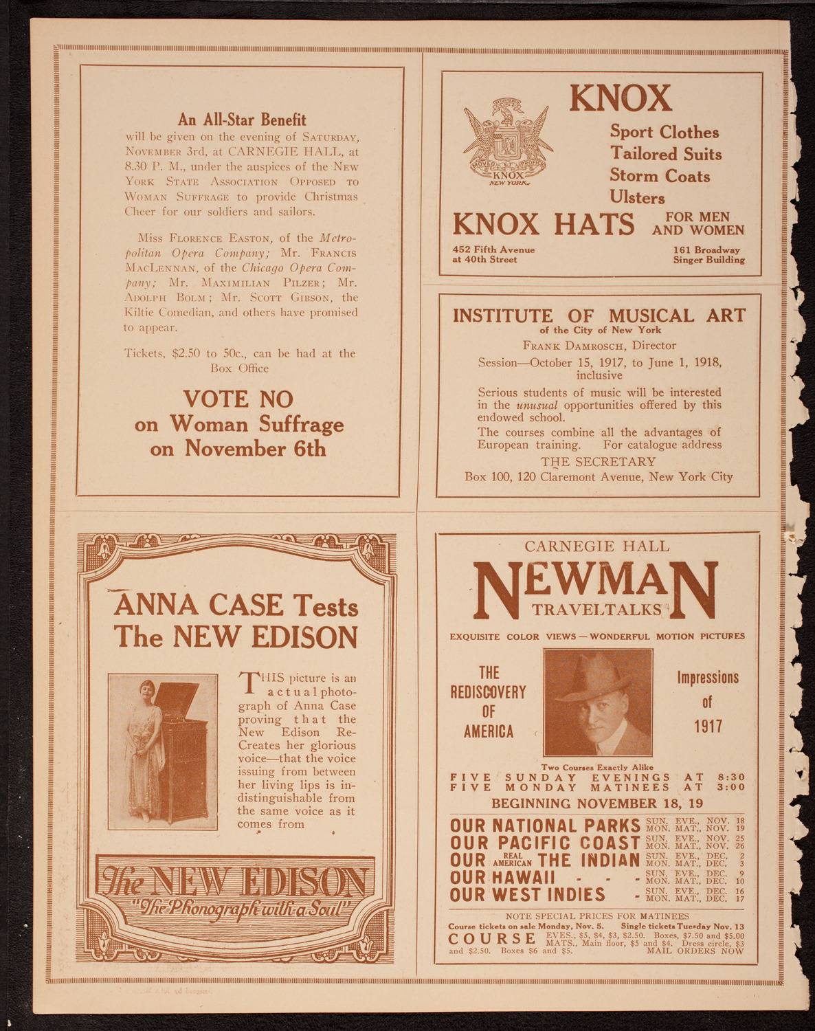 New York Symphony Orchestra, October 25, 1917, program page 2