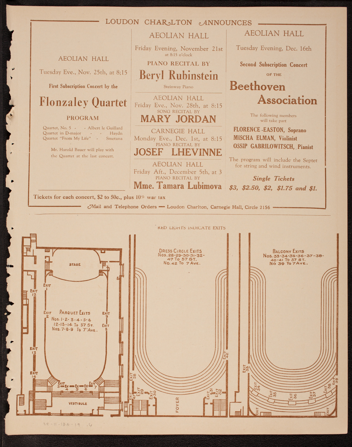 Rosalie Miller, Soprano, November 18, 1919, program page 11
