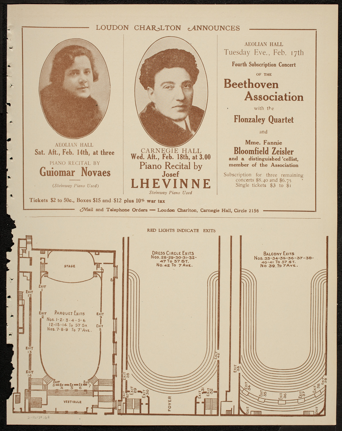 New York Symphony Orchestra, February 12, 1920, program page 11