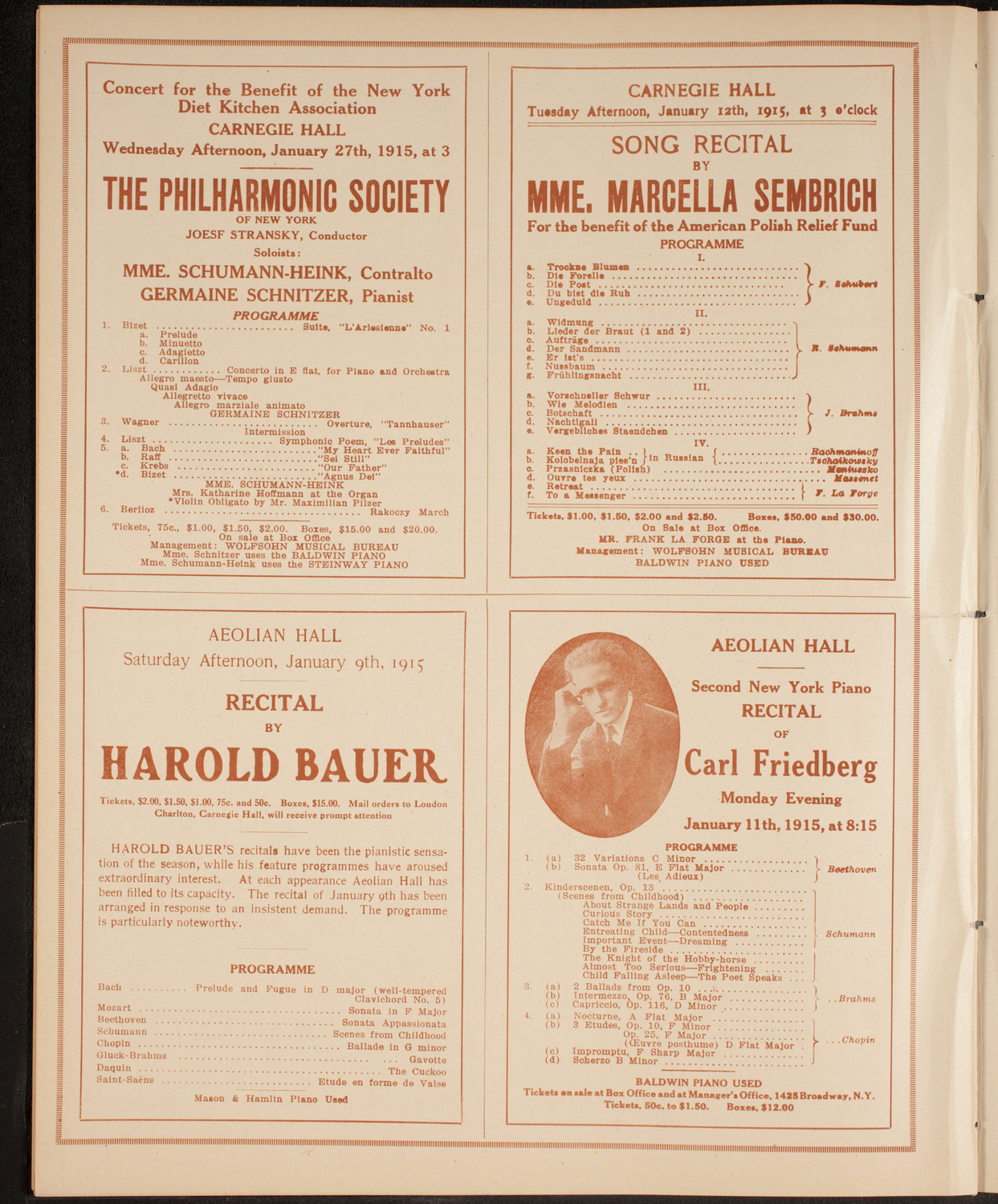 Concert of Scandanavian Music, January 10, 1915, program page 10