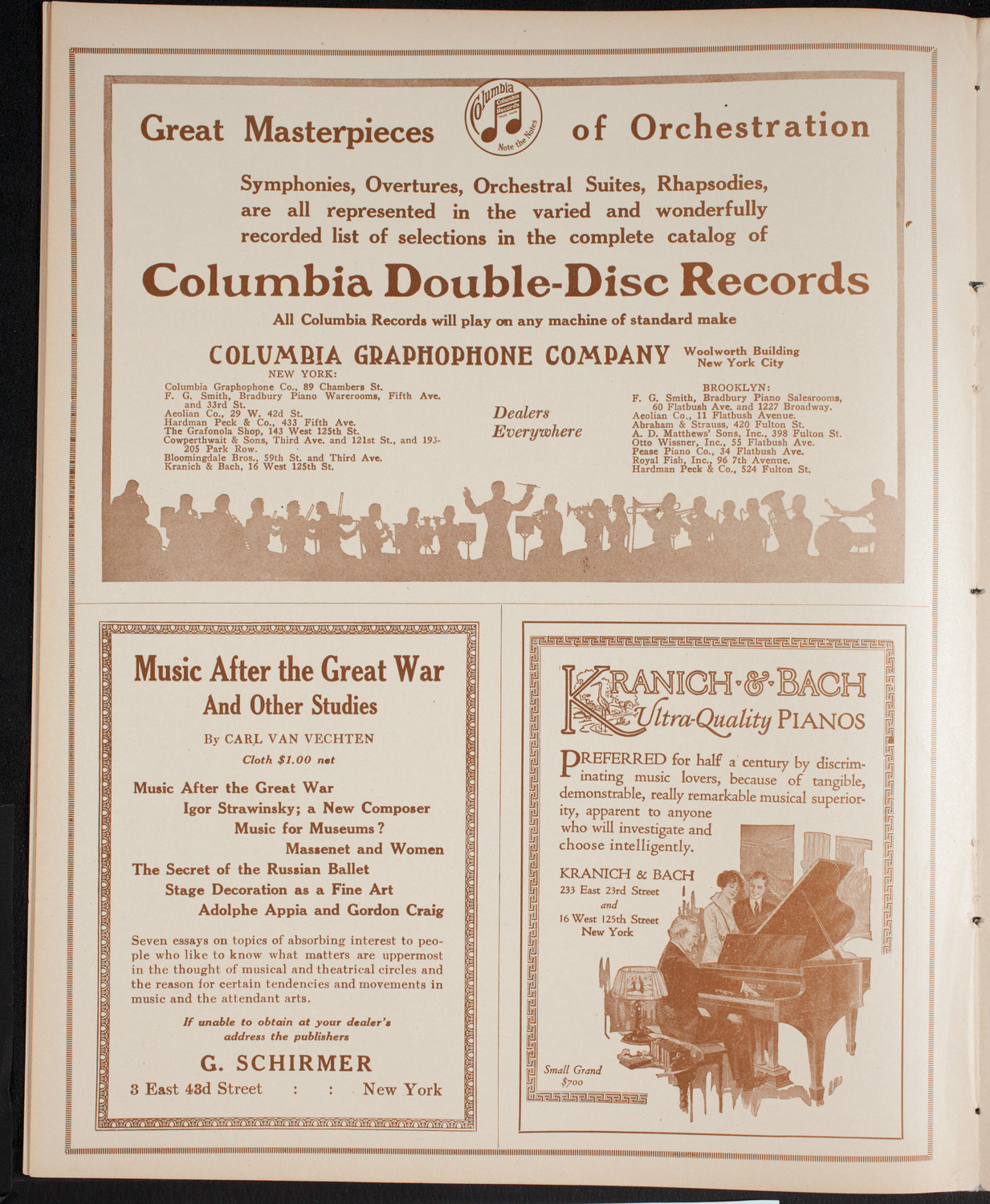 New York Philharmonic, January 13, 1916, program page 6