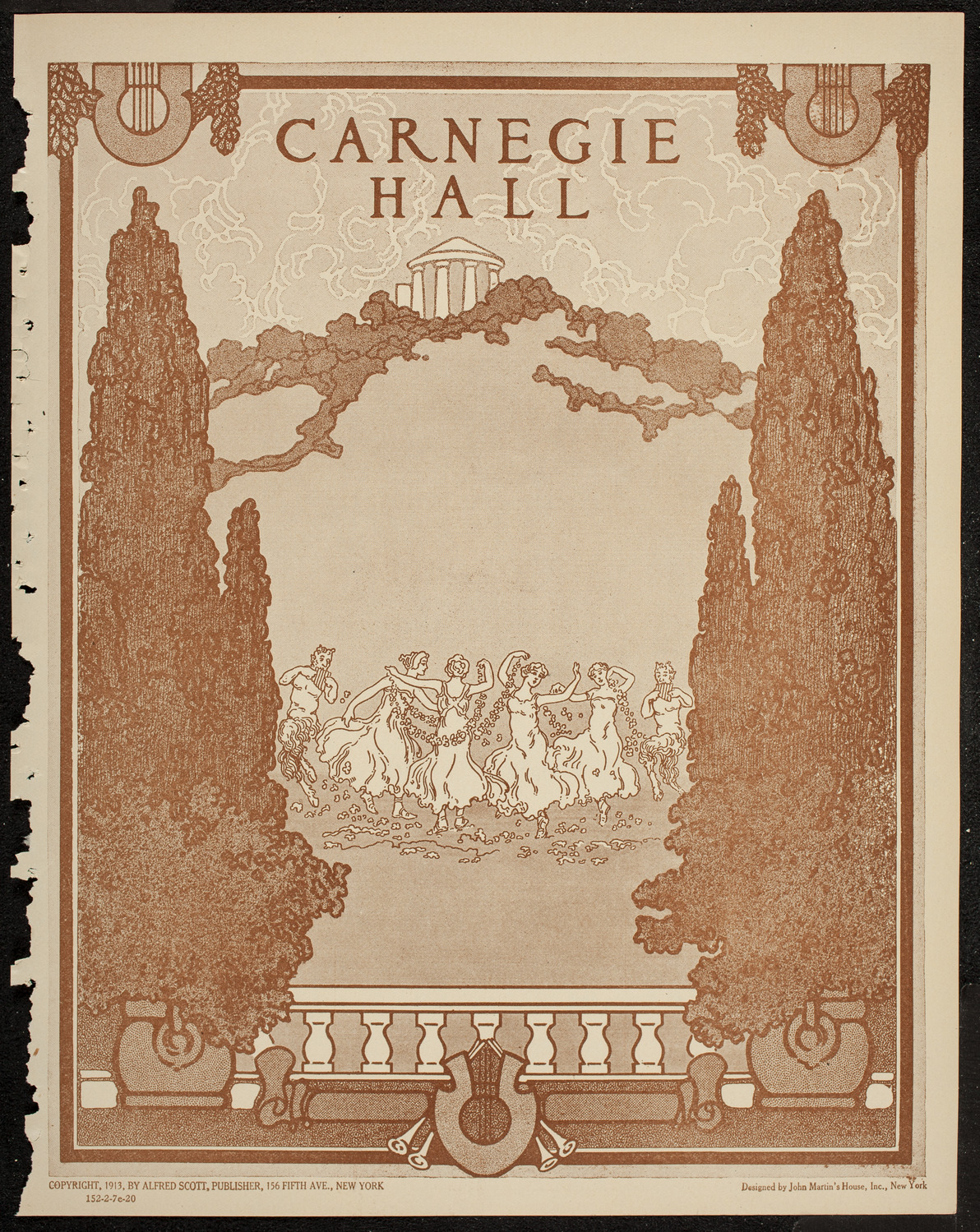 New York Philharmonic, February 7, 1920, program page 1
