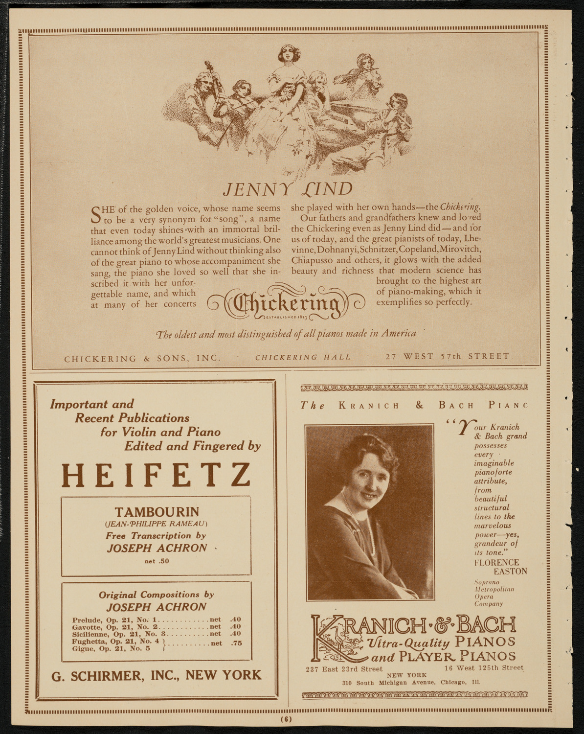 New York Philharmonic Students' Concert, March 4, 1925, program page 6