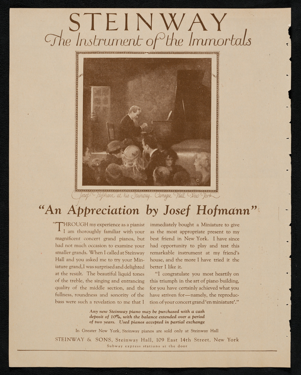 City Symphony Orchestra, January 20, 1923, program page 4