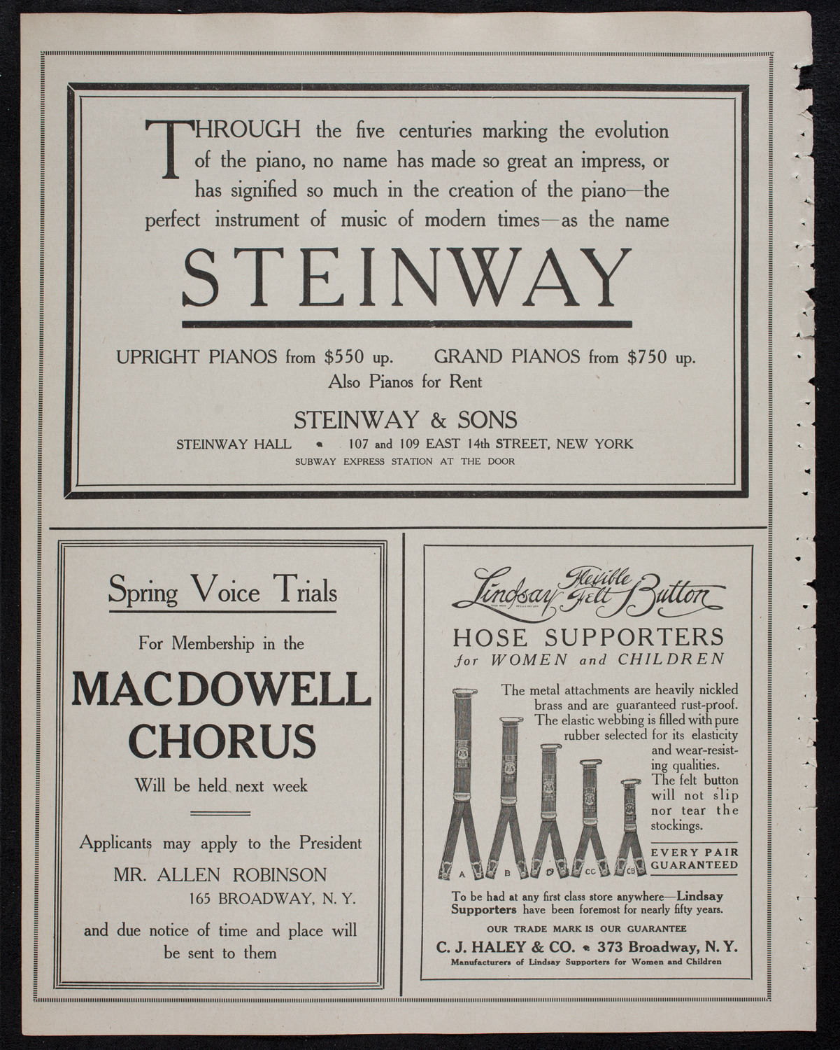 Graduation: New York Law School, June 13, 1912, program page 4