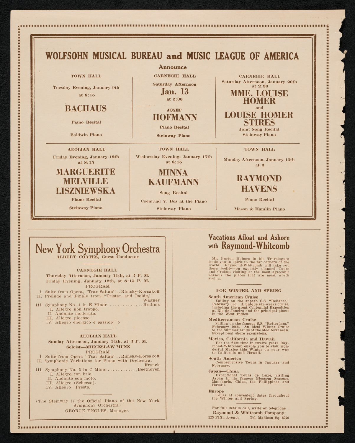 Burton Holmes Travelogue: Present-Day Peking, January 8, 1923, program page 8