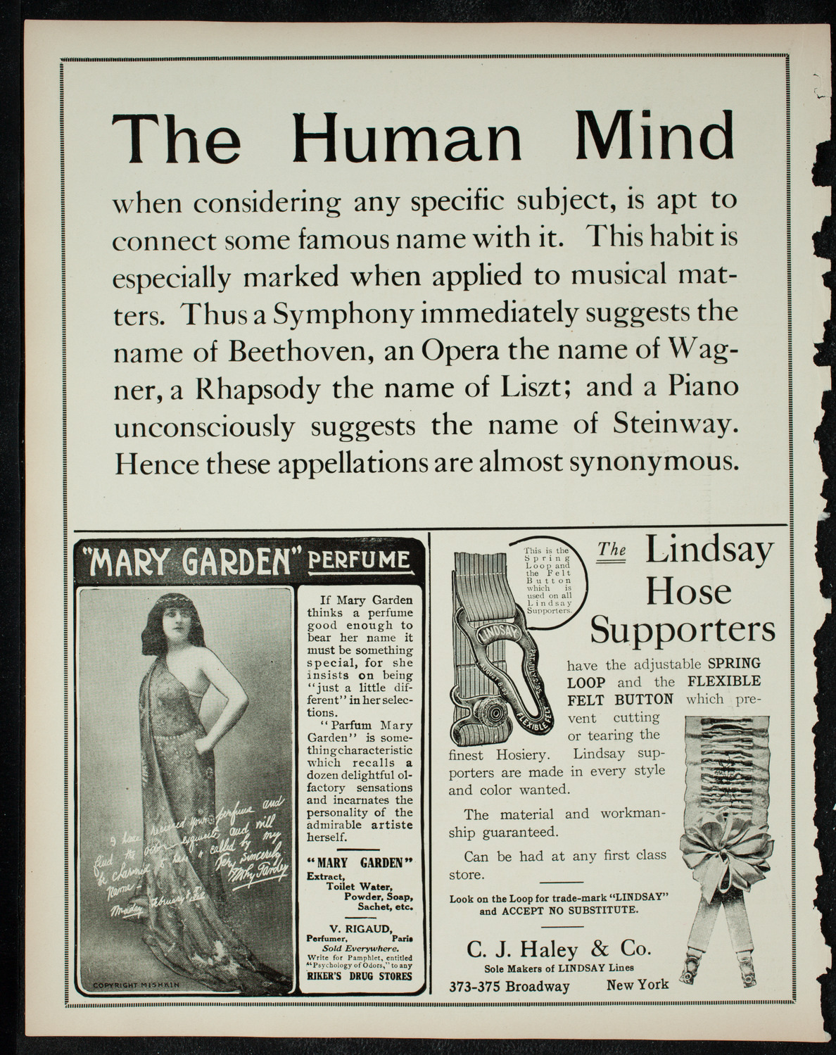 New York Philharmonic, December 2, 1910, program page 4
