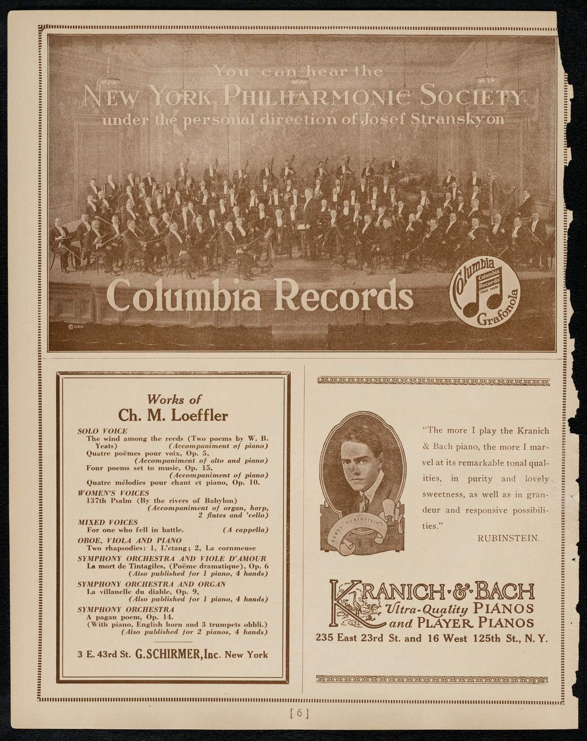 Cleveland Orchestra, January 24, 1922, program page 6
