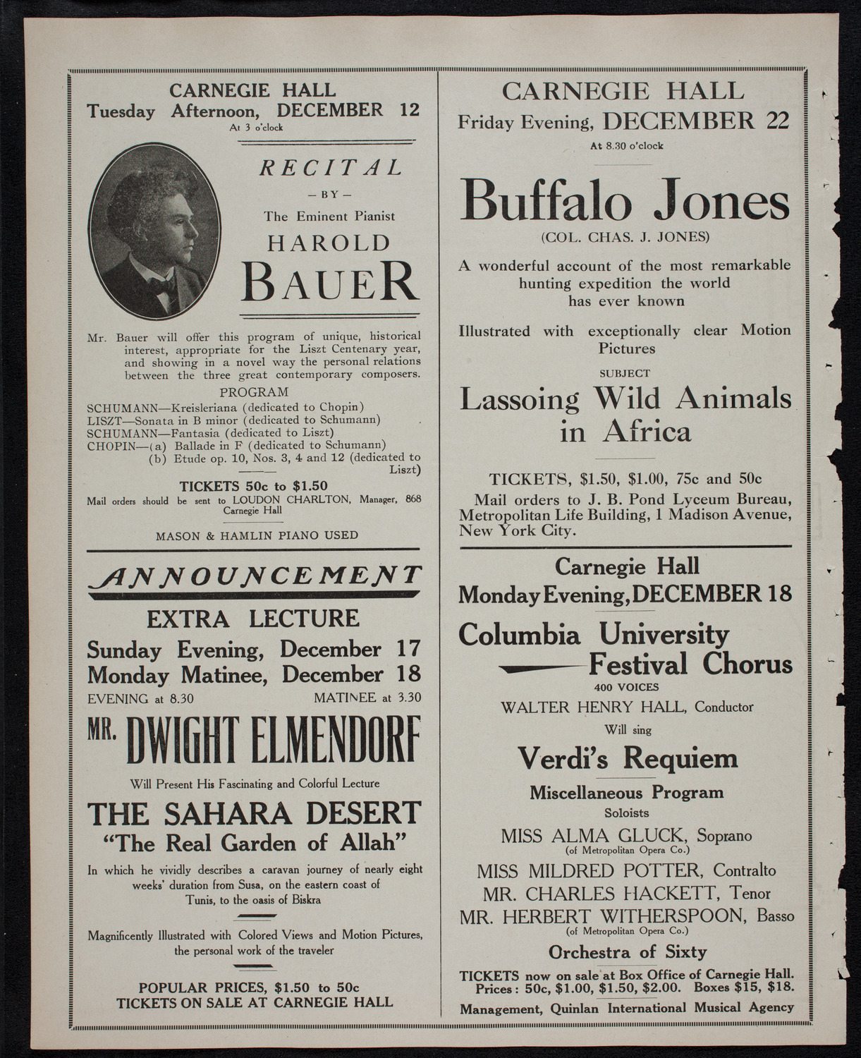 Boston Symphony Orchestra, December 9, 1911, program page 10