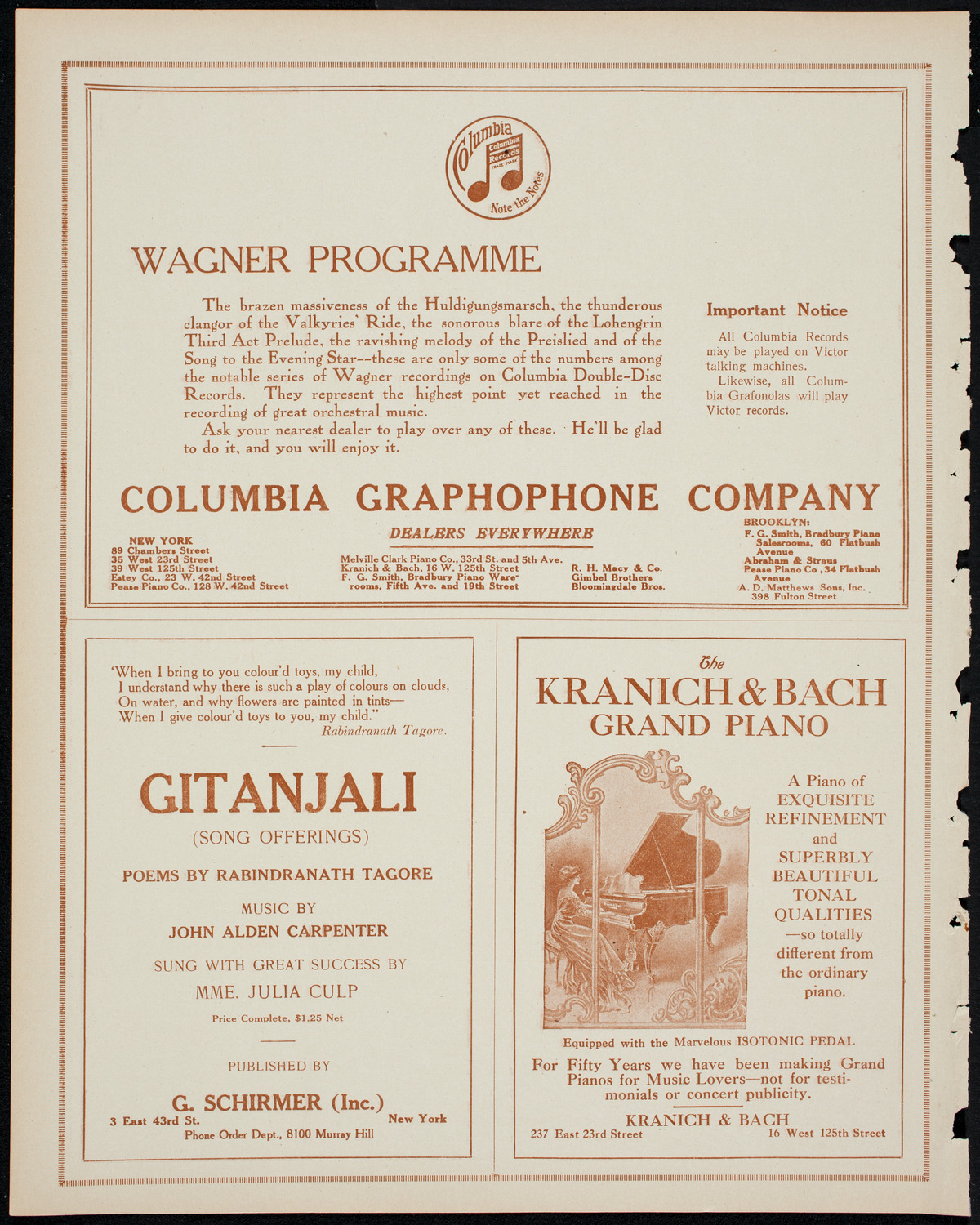 Katharine Goodson, Piano, March 24, 1914, program page 6