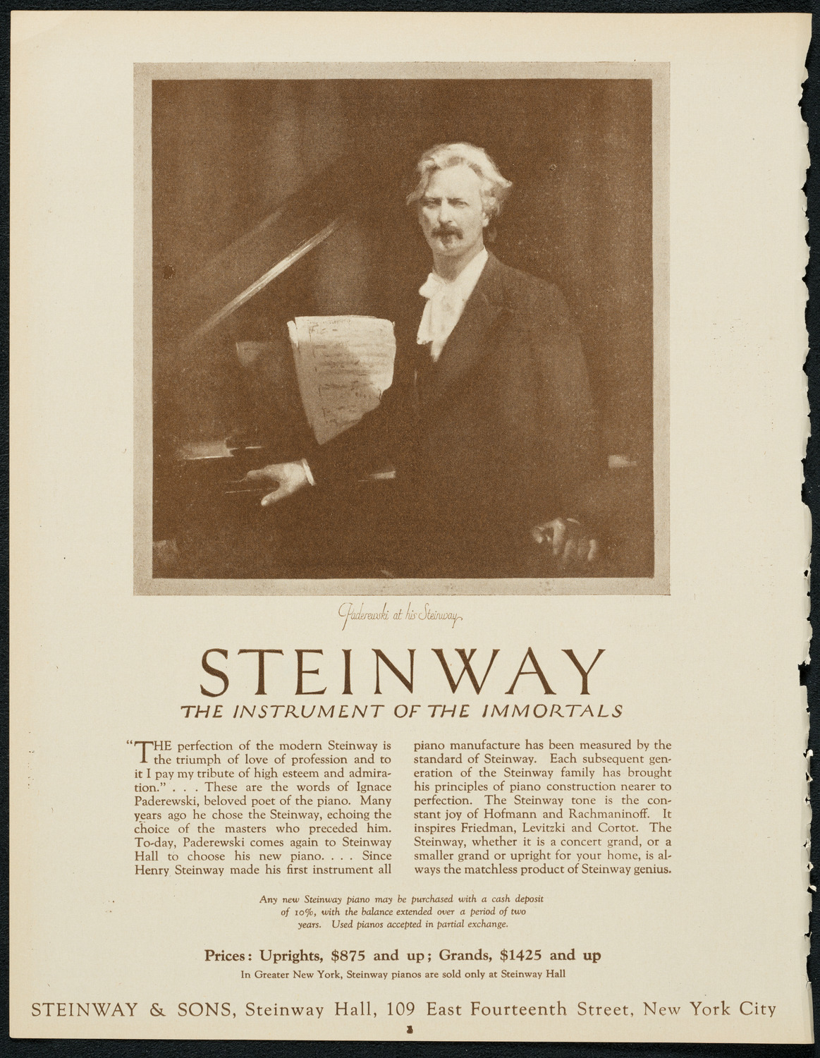 New York Symphony Orchestra, December 28, 1923, program page 4