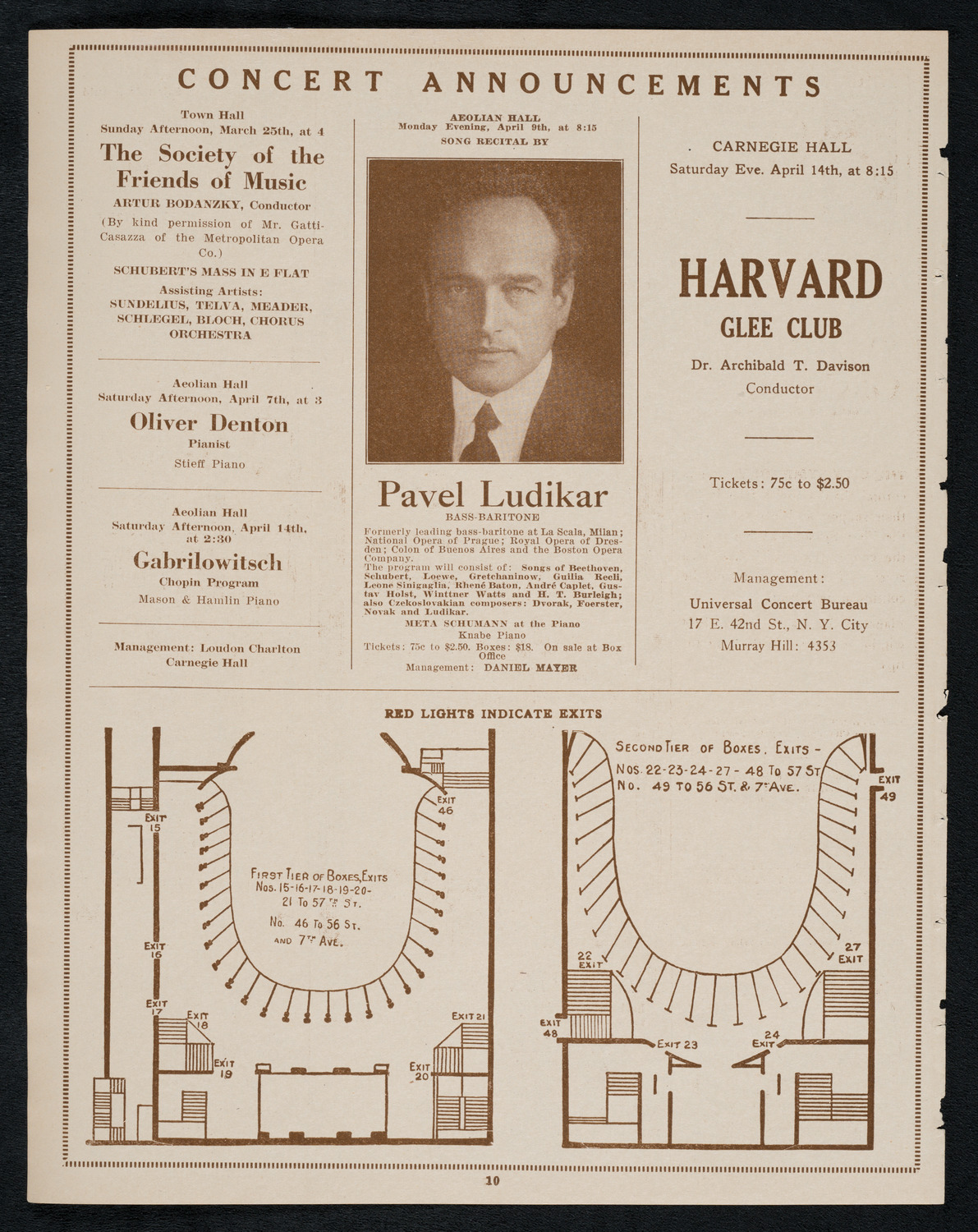 New York Philharmonic, March 21, 1923, program page 10