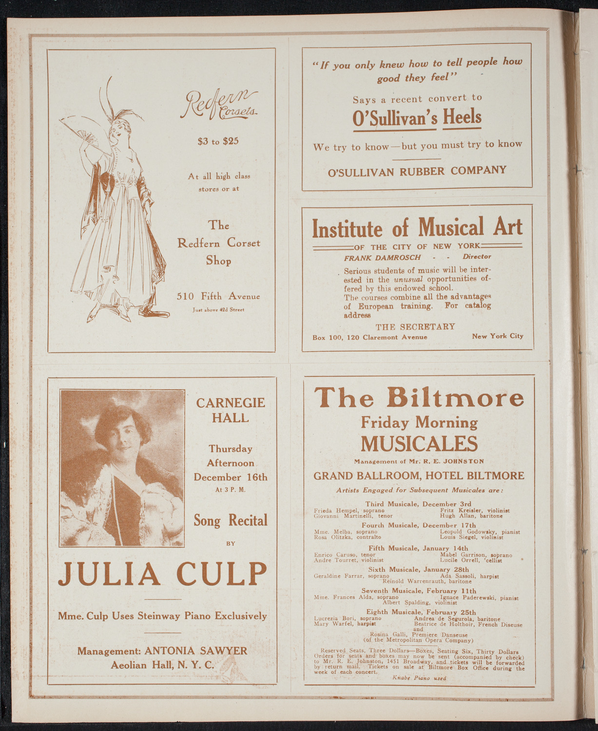 Symphony Concert for Young People, November 20, 1915, program page 2