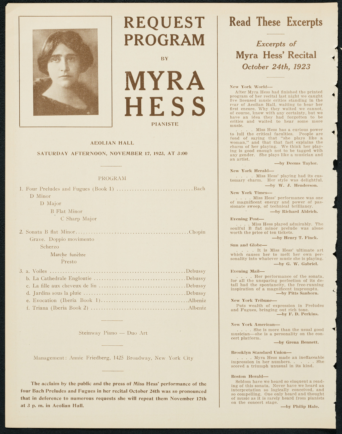 Symphony Concert for Young People, November 10, 1923, program page 4