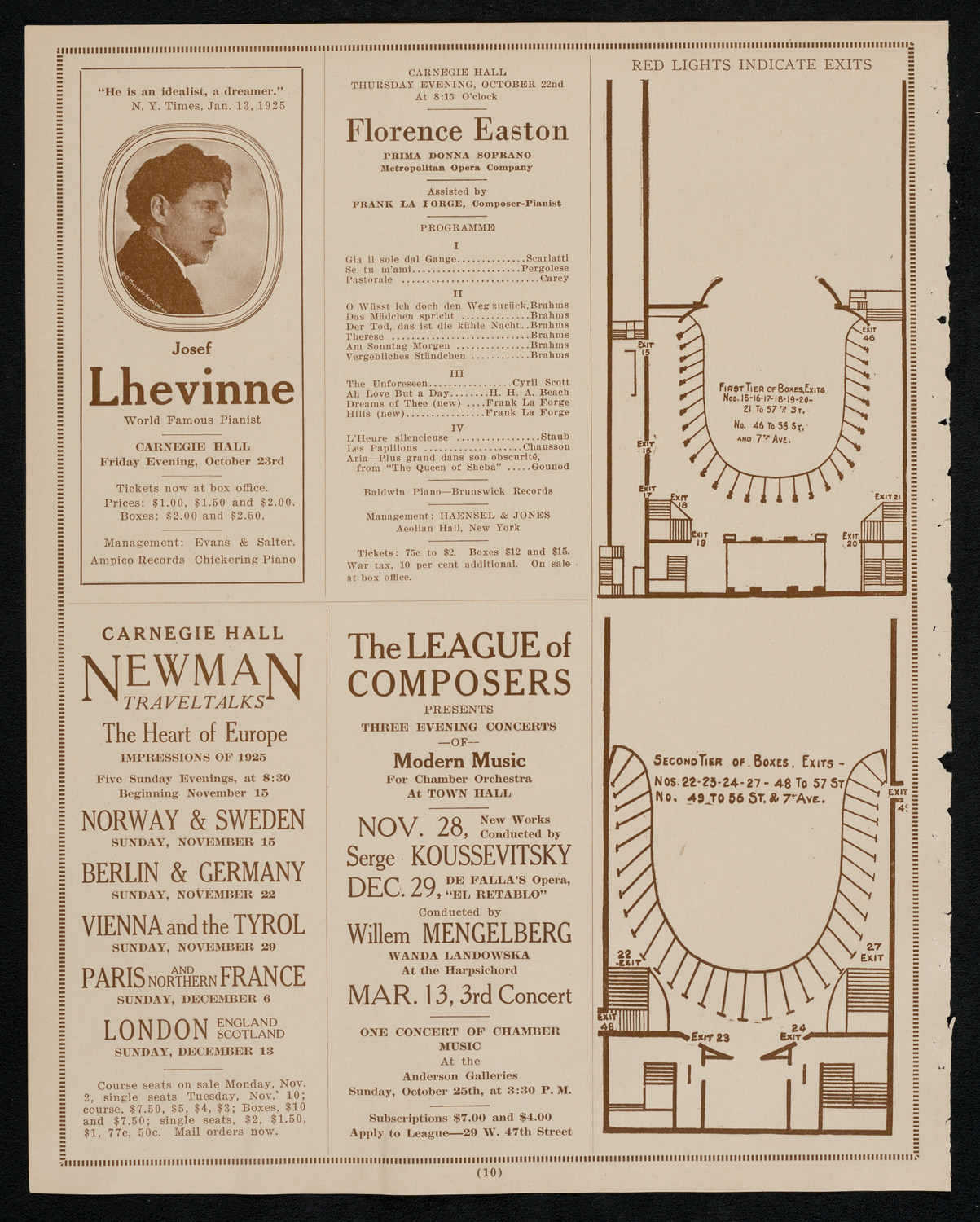 State Symphony Orchestra of New York, October 21, 1925, program page 10