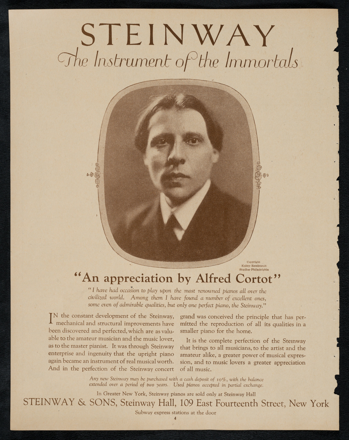 Albert Spalding, Violin, March 18, 1923, program page 4