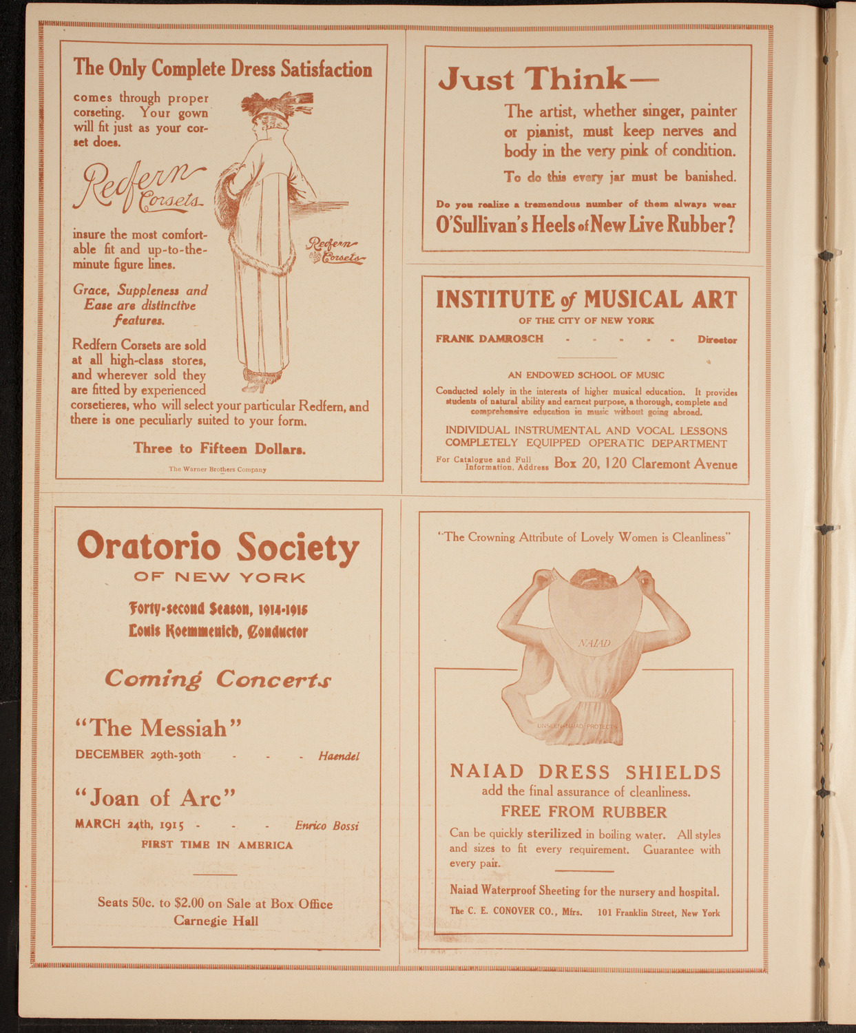 New York Philharmonic, December 17, 1914, program page 2