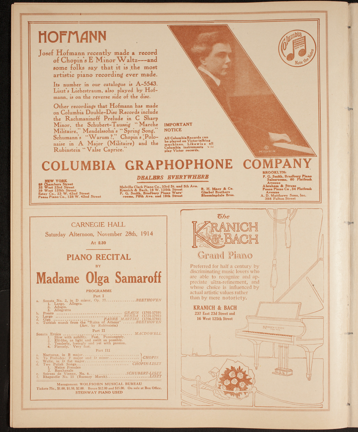 Elmendorf Lecture: Around the World Through the Panama Canal, November 8, 1914, program page 8