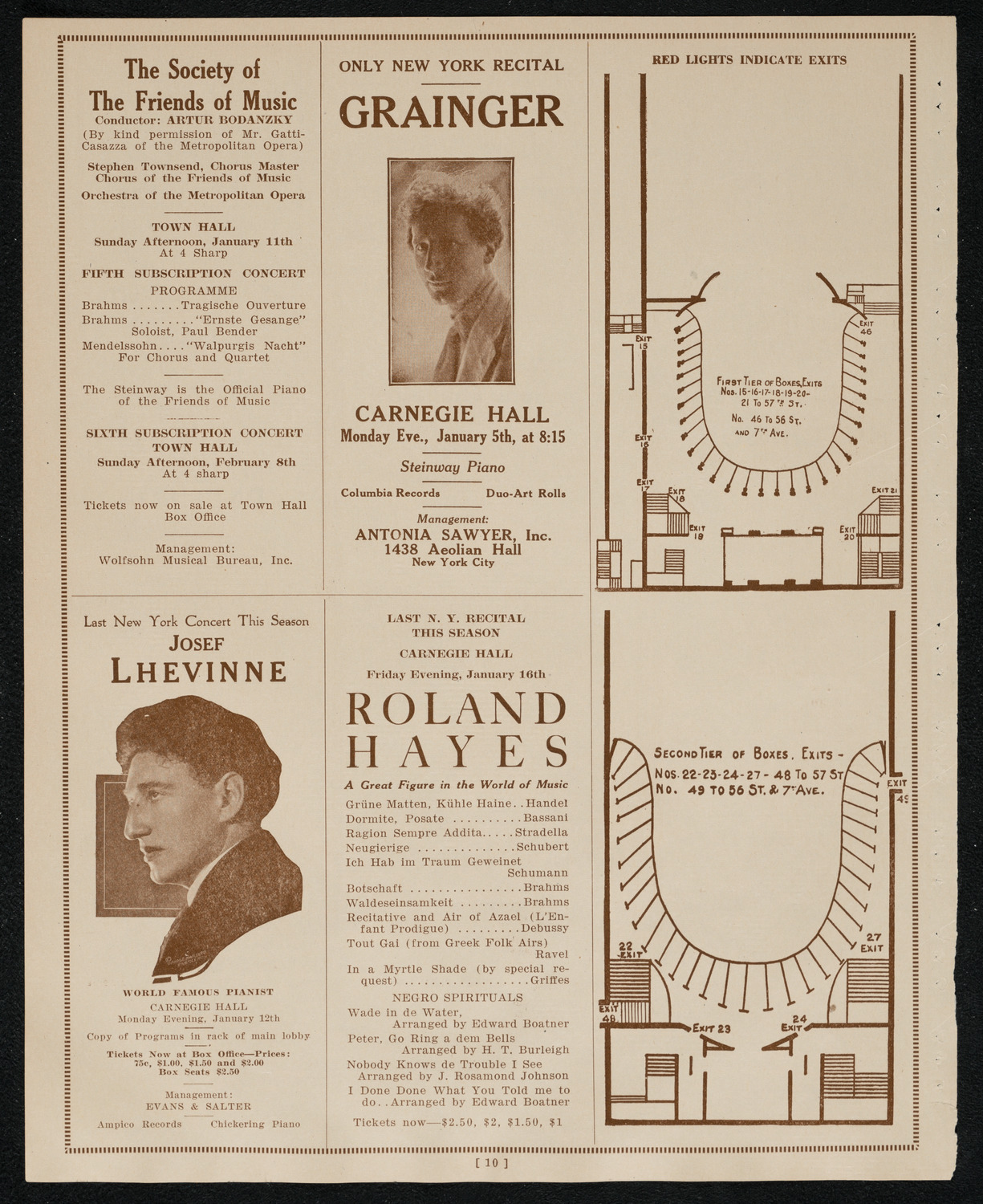 New York Philharmonic Students' Concert, December 31, 1924, program page 10