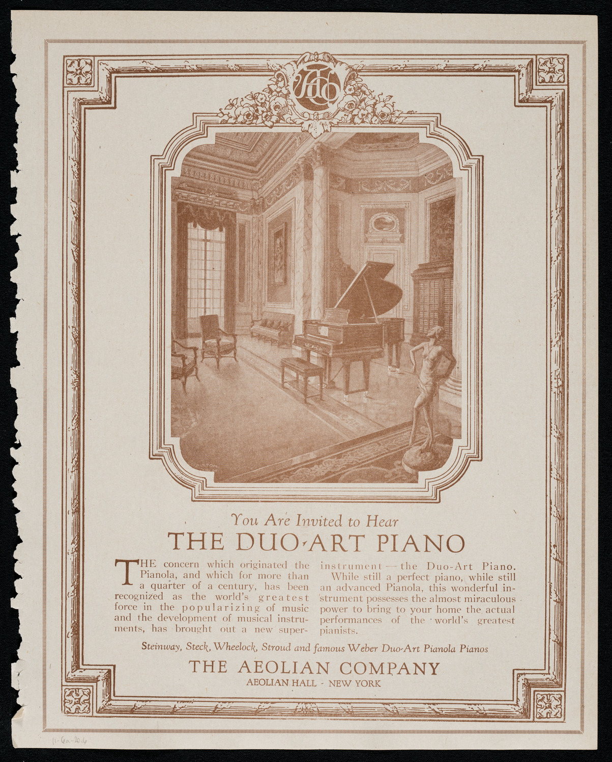 Boston Symphony Orchestra, November 6, 1920, program page 11