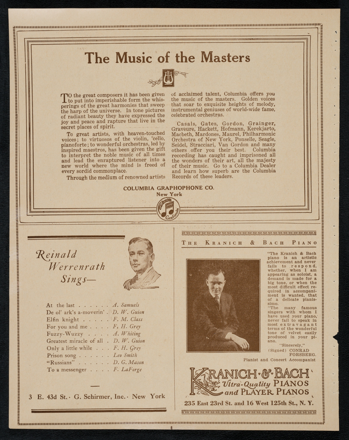 Universal Negro Improvement Association Meeting and Concert, February 23, 1923, program page 6