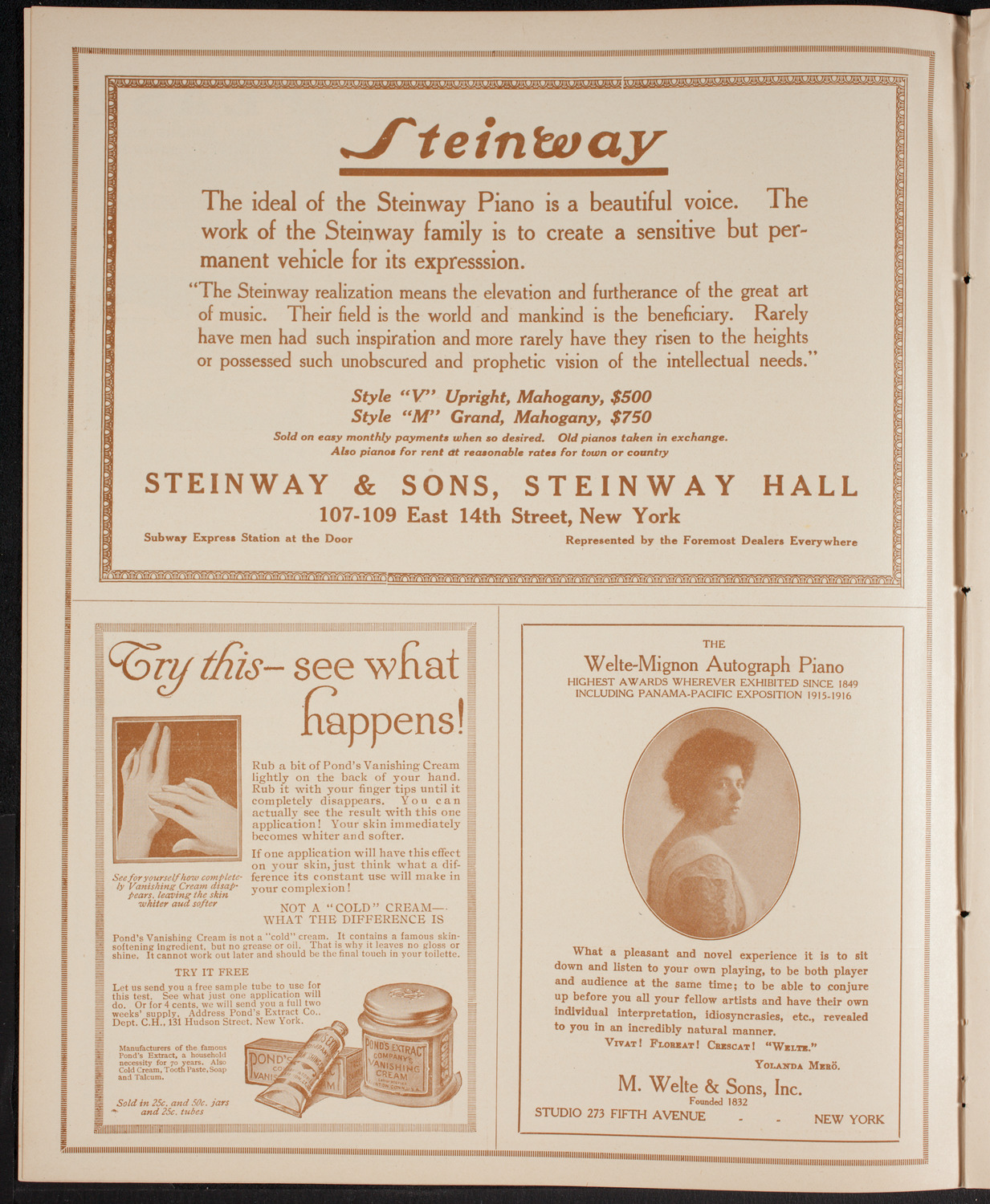 Minneapolis Symphony Orchestra, February 26, 1916, program page 4