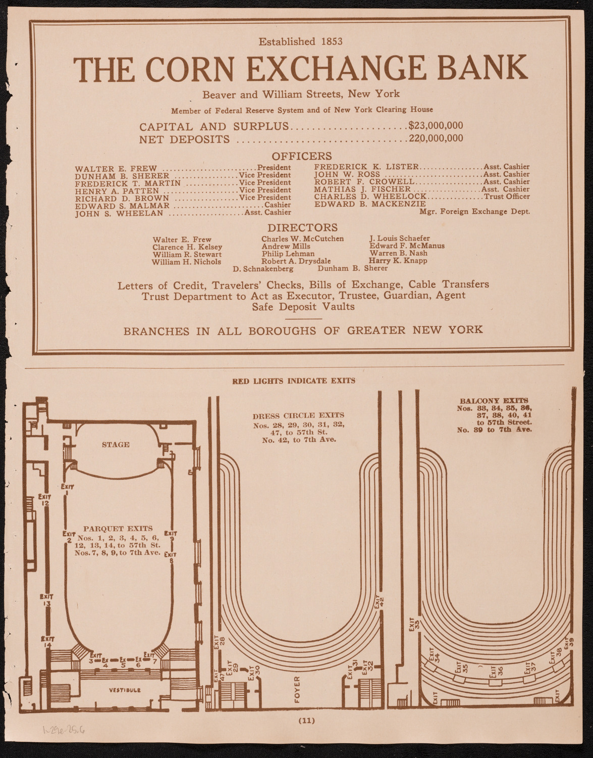 Boston Symphony Orchestra, January 29, 1925, program page 11