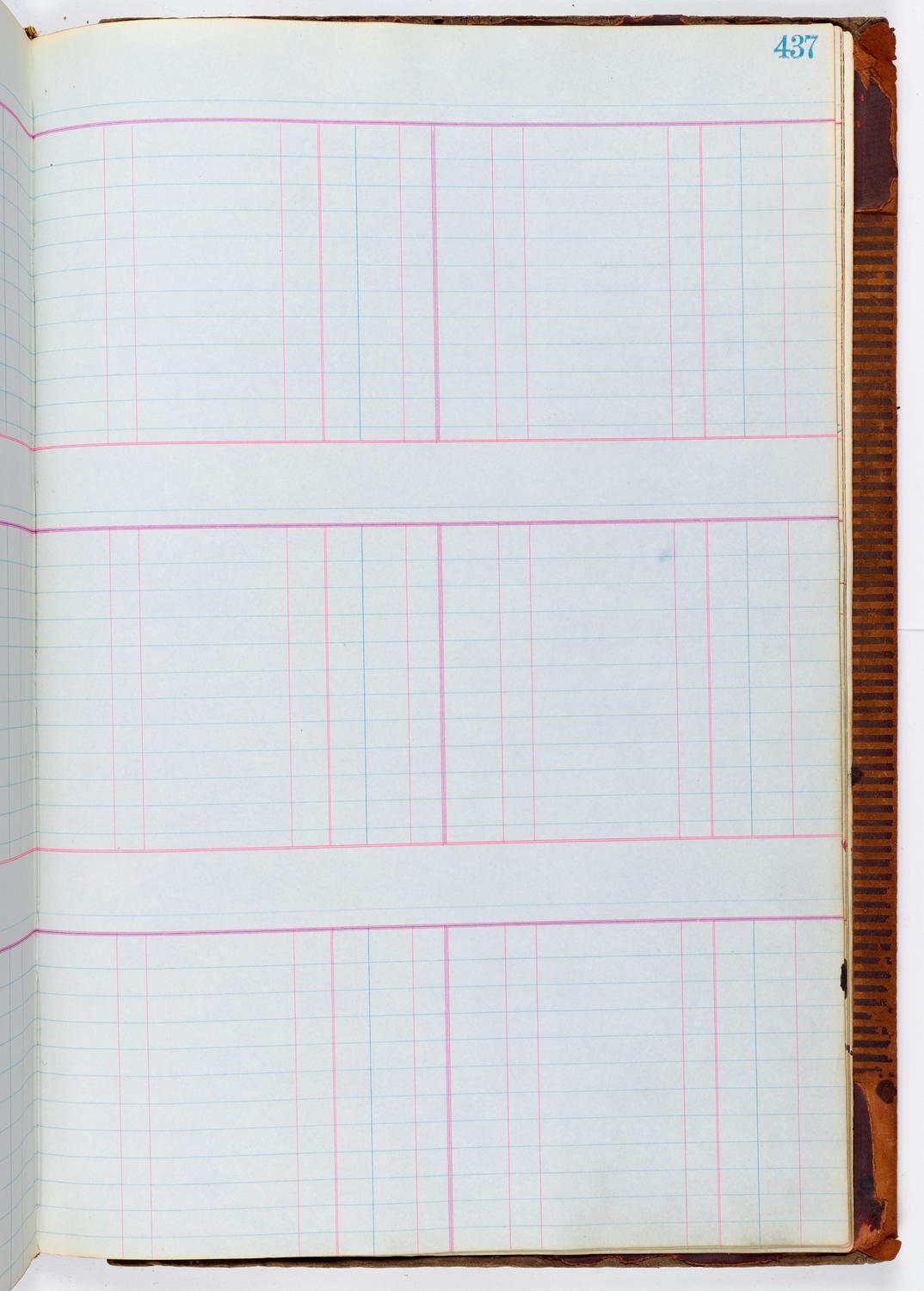 Music Hall Accounting Ledger, volume 1, page 437