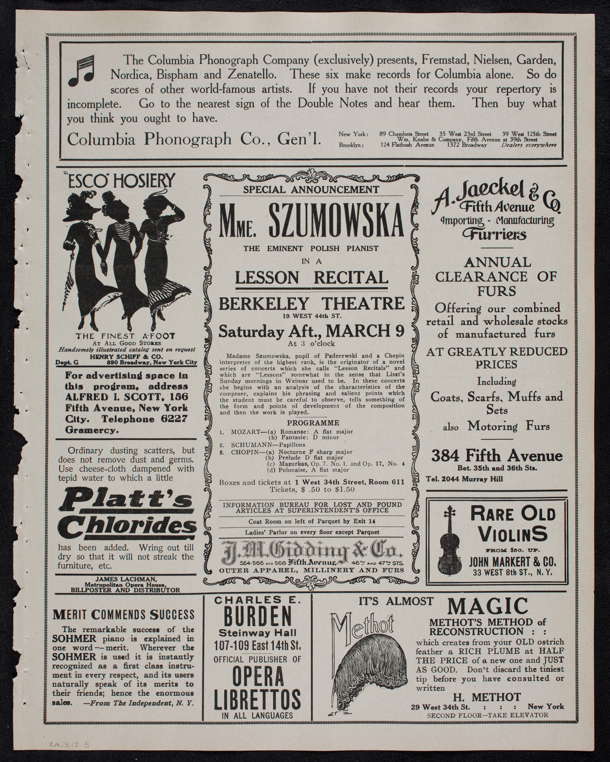 Symphony Concert for Young People: Senior and Junior Orchestras of the Music School Settlement, March 2, 1912, program page 9