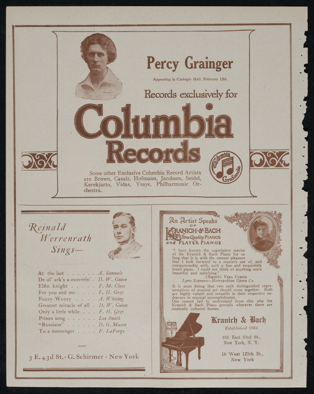 Mabel Garrison, Soprano, February 12, 1921, program page 6