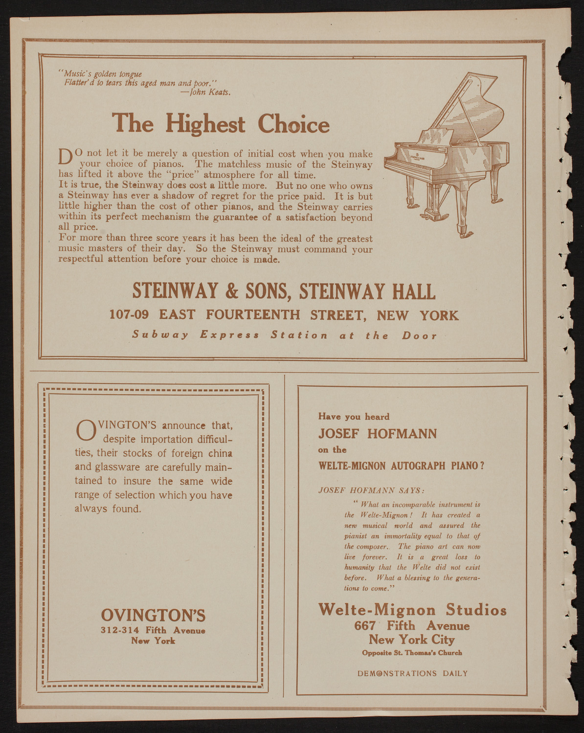 Russian Symphony Society of New York, March 23, 1918, program page 4